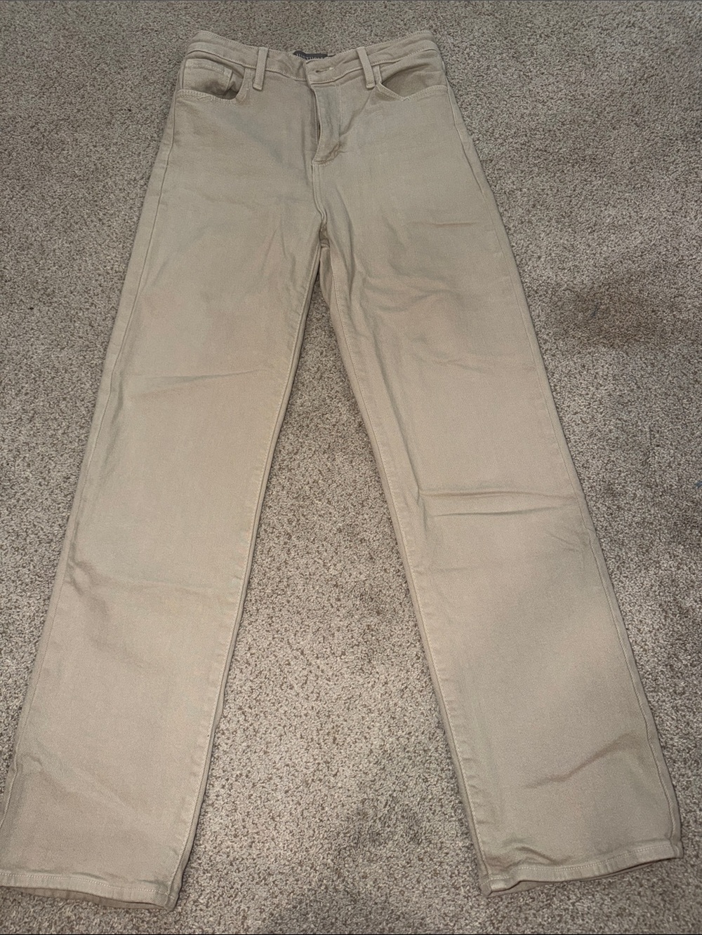 Just USA Straight-Leg Jeans in Light Tan
